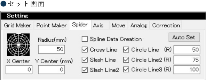 セット画面　Spider Scan